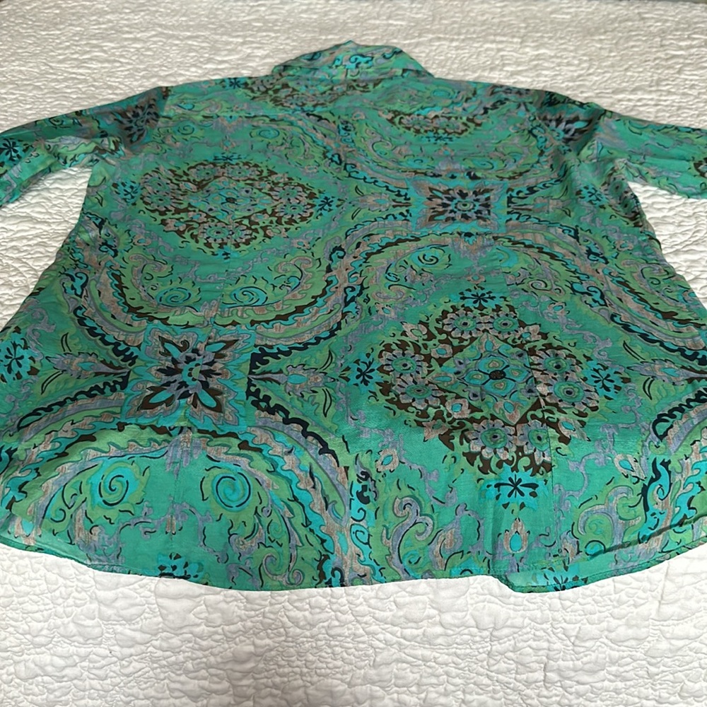 J. Crew cotton/silk “The Perfect Shirt” - Picture 8 of 10